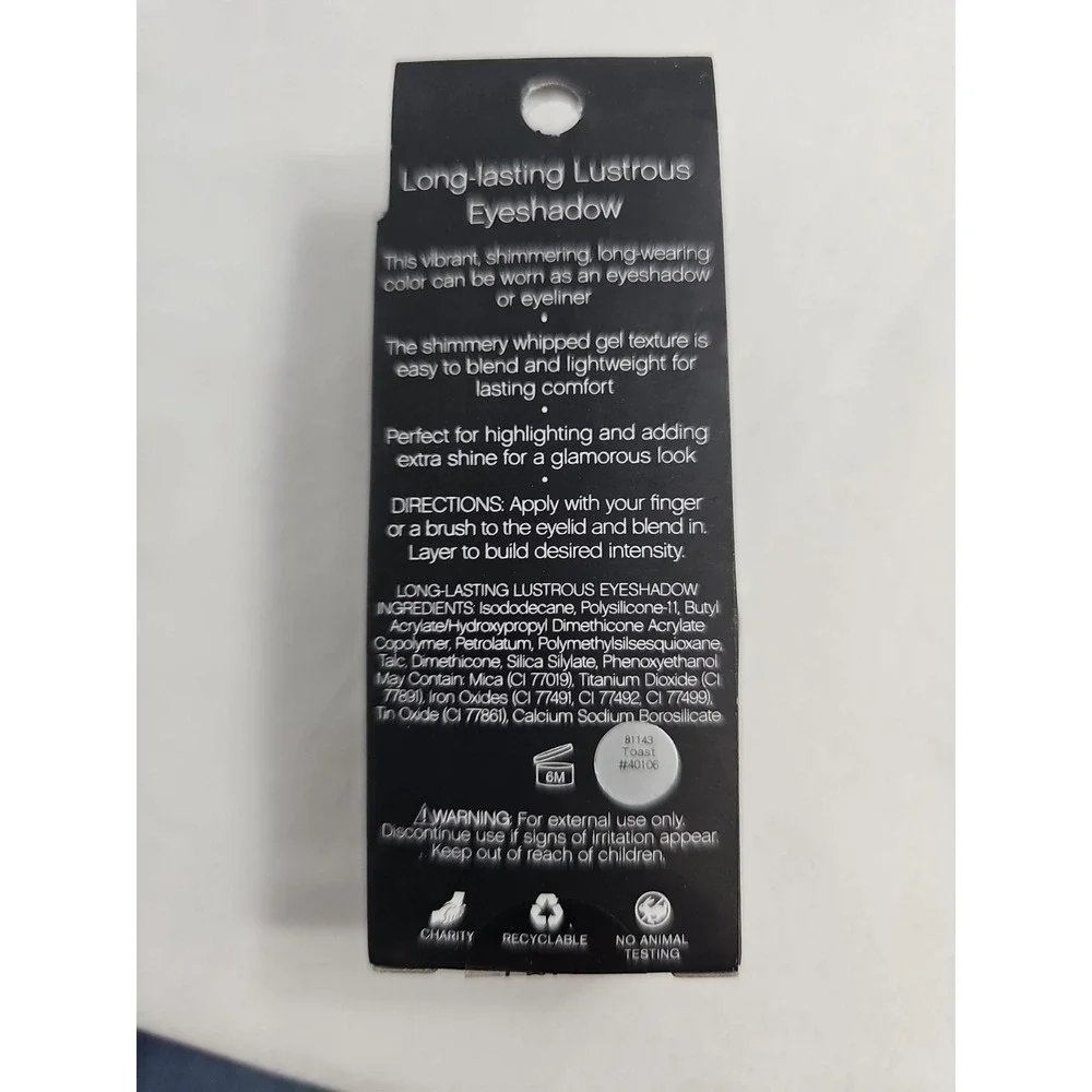 RARE -ELF LONG LASTING LUSTROUS EYE SHADOW 81143 TOAST NIB Discontinued-